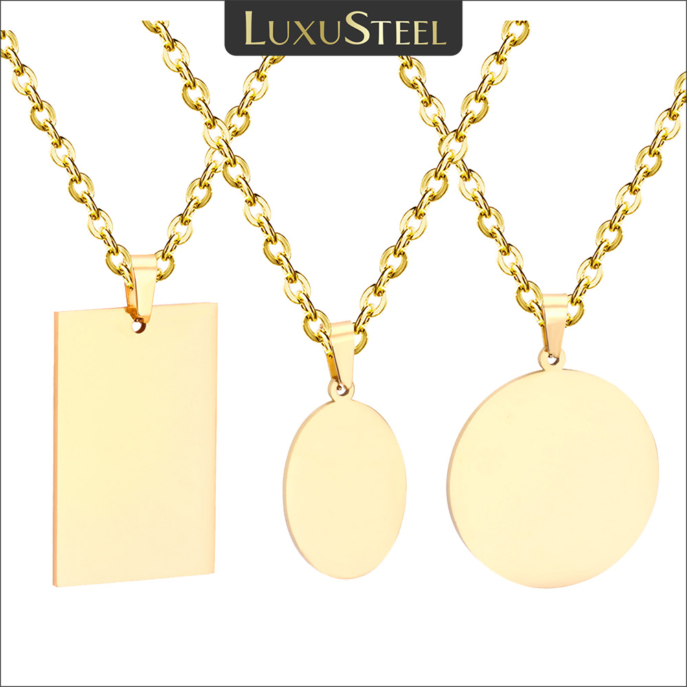 LUXUSTEEL kalung liontin Tag s - Mens Fashion Discord ulasan dan harga