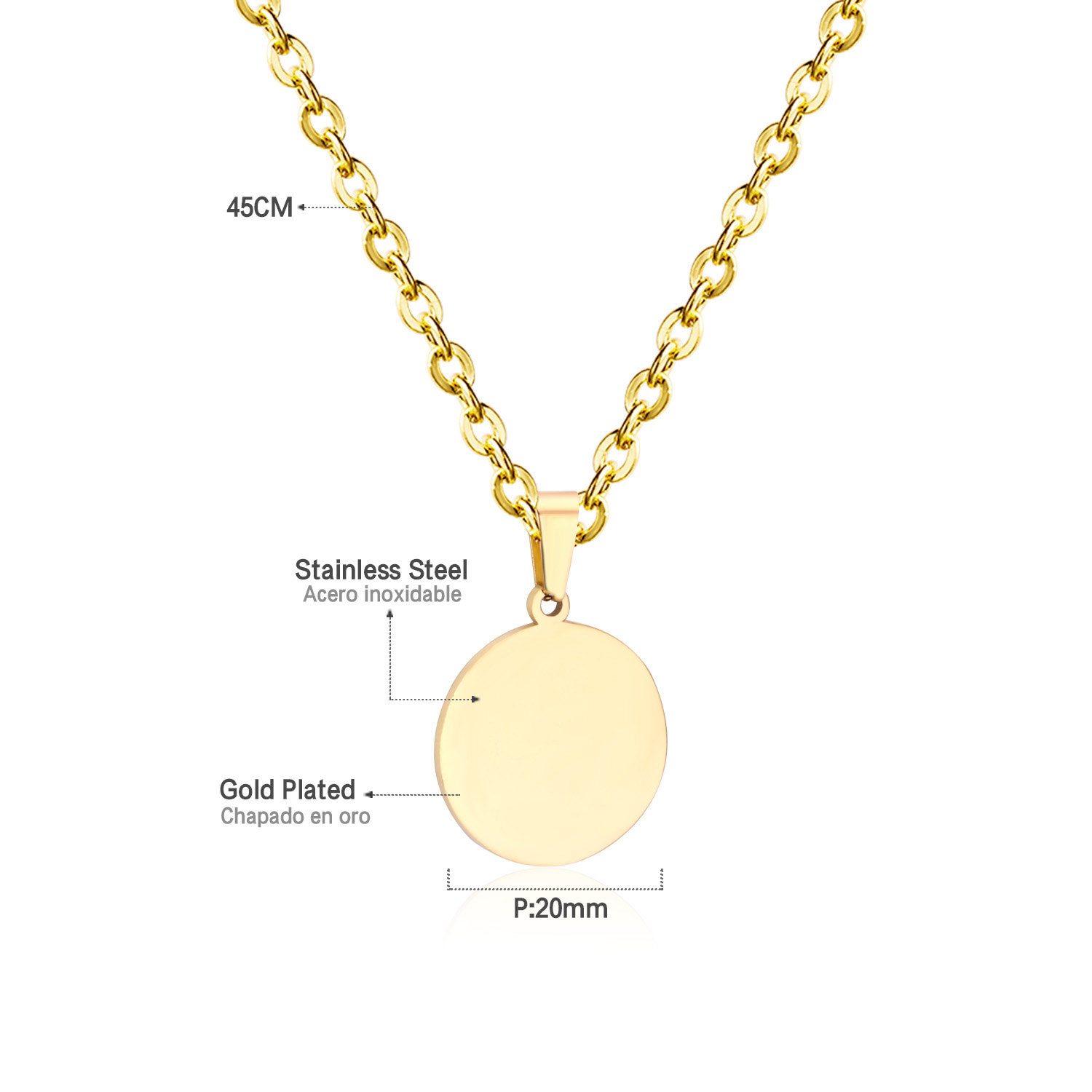 LUXUSTEEL kalung liontin Tag s - Mens Fashion Discord ulasan dan harga