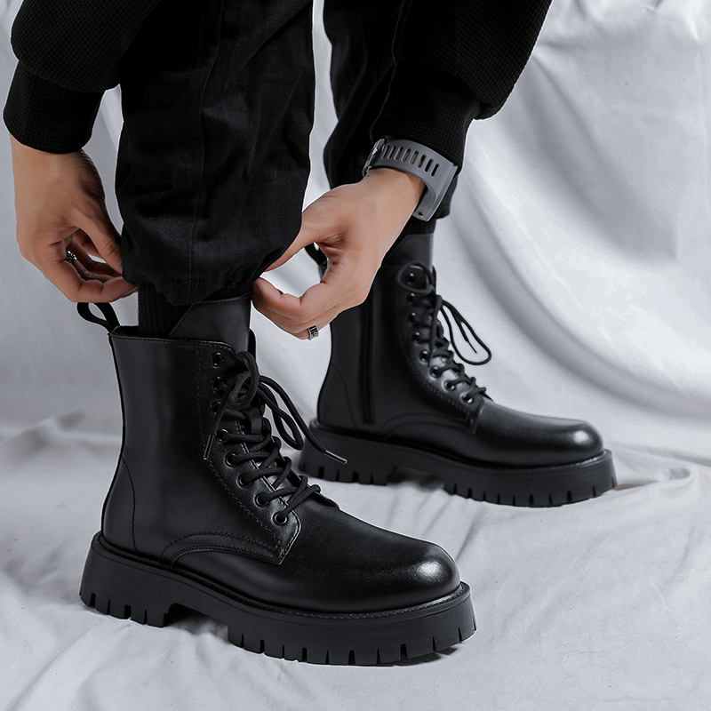 Sepatu Bot Kulit Asli Pria Mew - Chelsea Boots Men ulasan dan harga