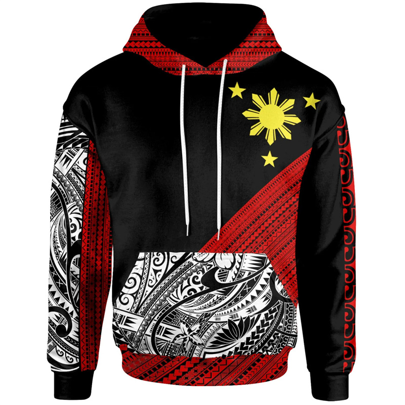 Hoodie cetakan 3D tato Filipin - Men'S Fashion Philippines ulasan dan harga