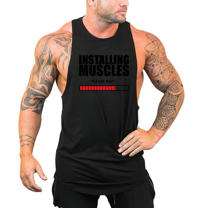 Menginstal otot Tunggu cetak r - Muscle Tee Workout ulasan dan harga