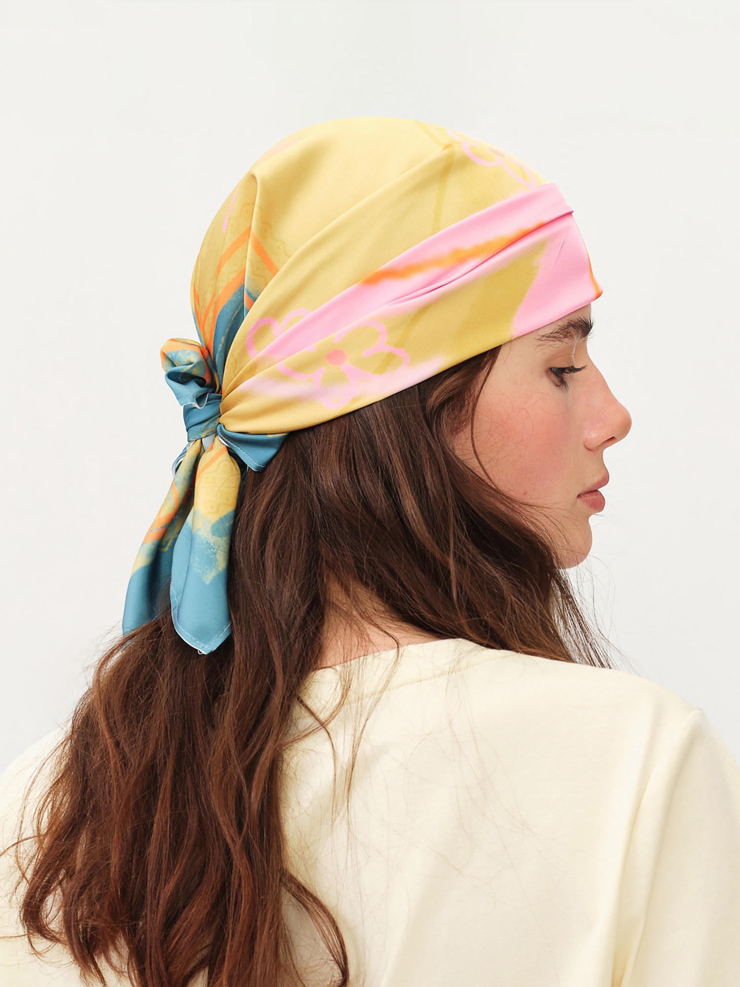 FSLE 2026 Syal Kecil Motif Hat - Men Fashion Hair Style ulasan dan harga
