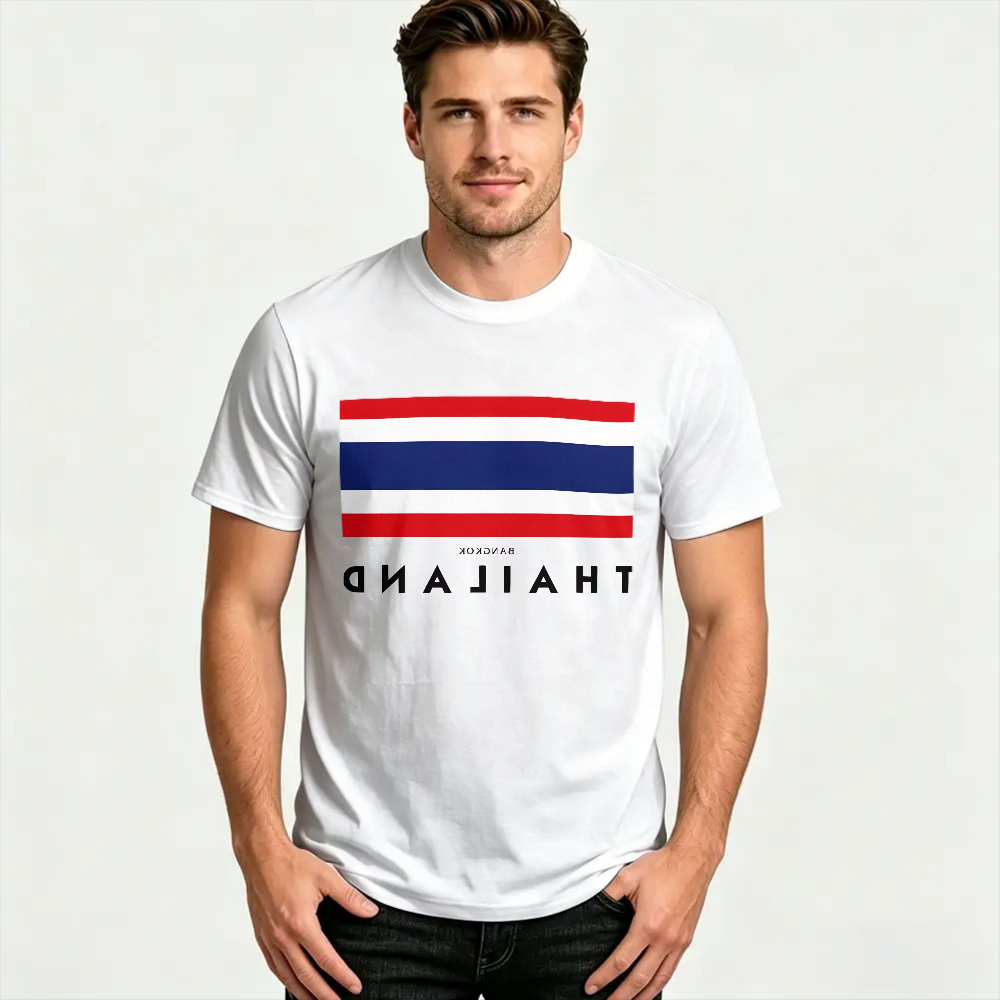 Kaos Streetwear Musim Panas Ba - Mens Fashion Bangkok ulasan dan harga