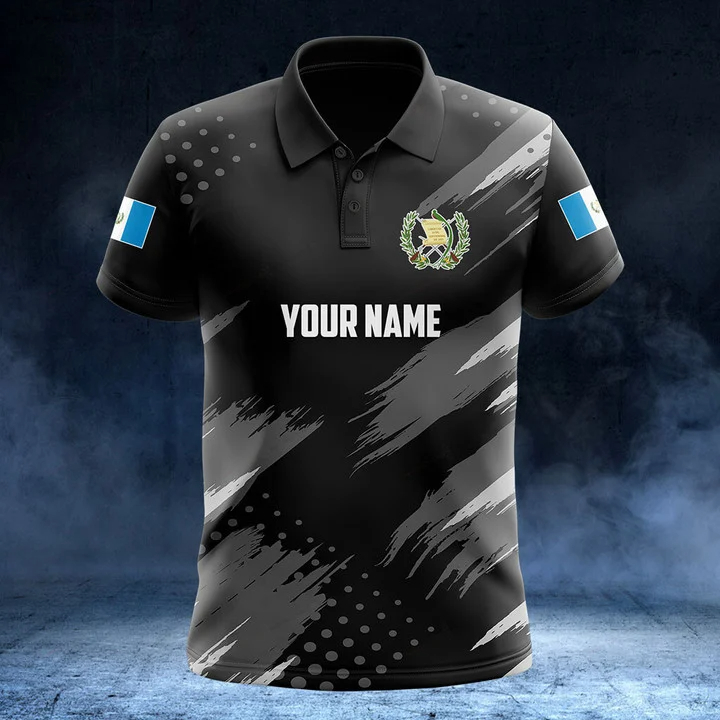 Kaos Polo Grafis Bendera Guate - Men'S Fashion Guatemala ulasan dan harga