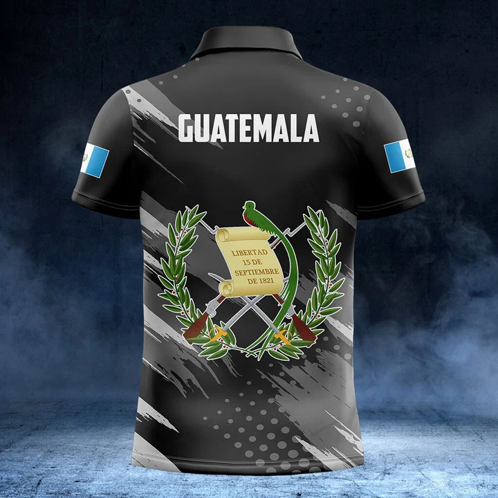 Kaos Polo Grafis Bendera Guate - Men'S Fashion Guatemala ulasan dan harga