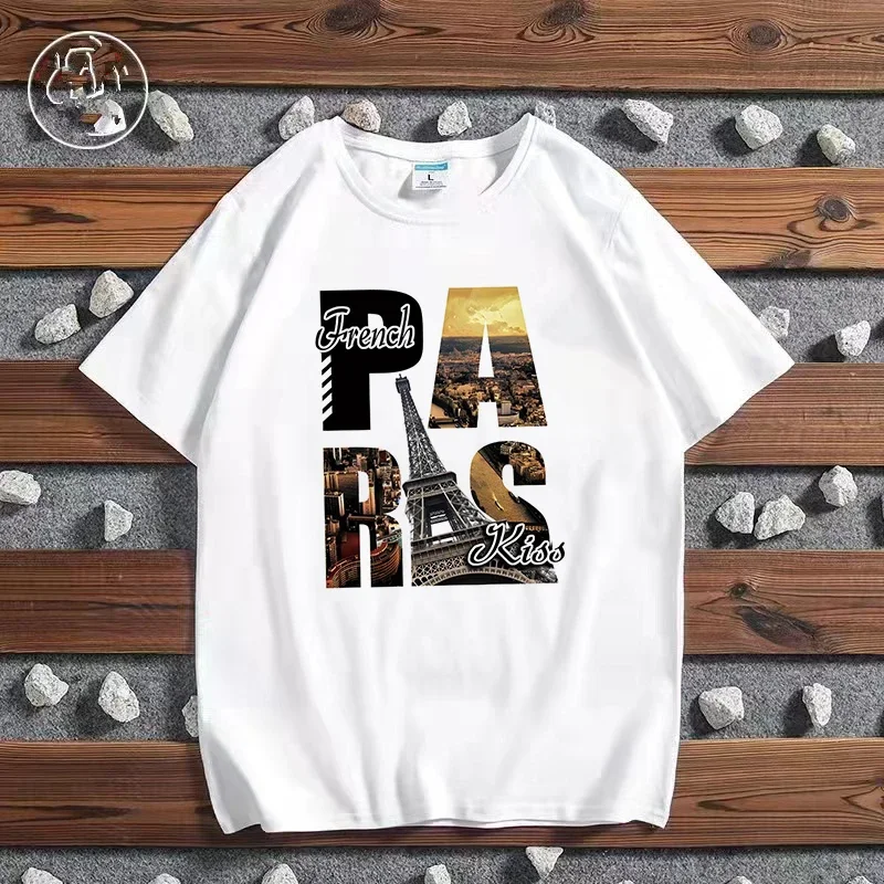 Kaus print kota Fashion Paris  - Men'S Fashion New York ulasan dan harga