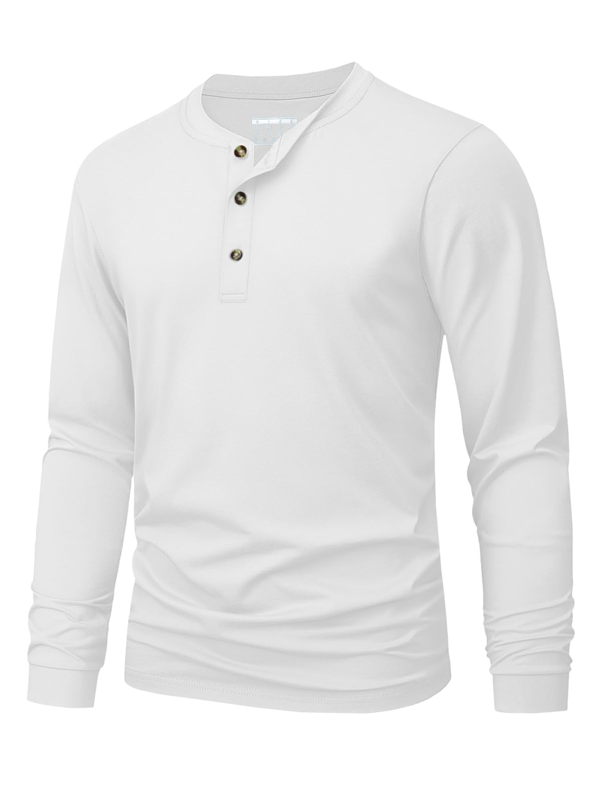 Kaos Henley Pria Polos Warna S - Fashion Mens Shirt ulasan dan harga