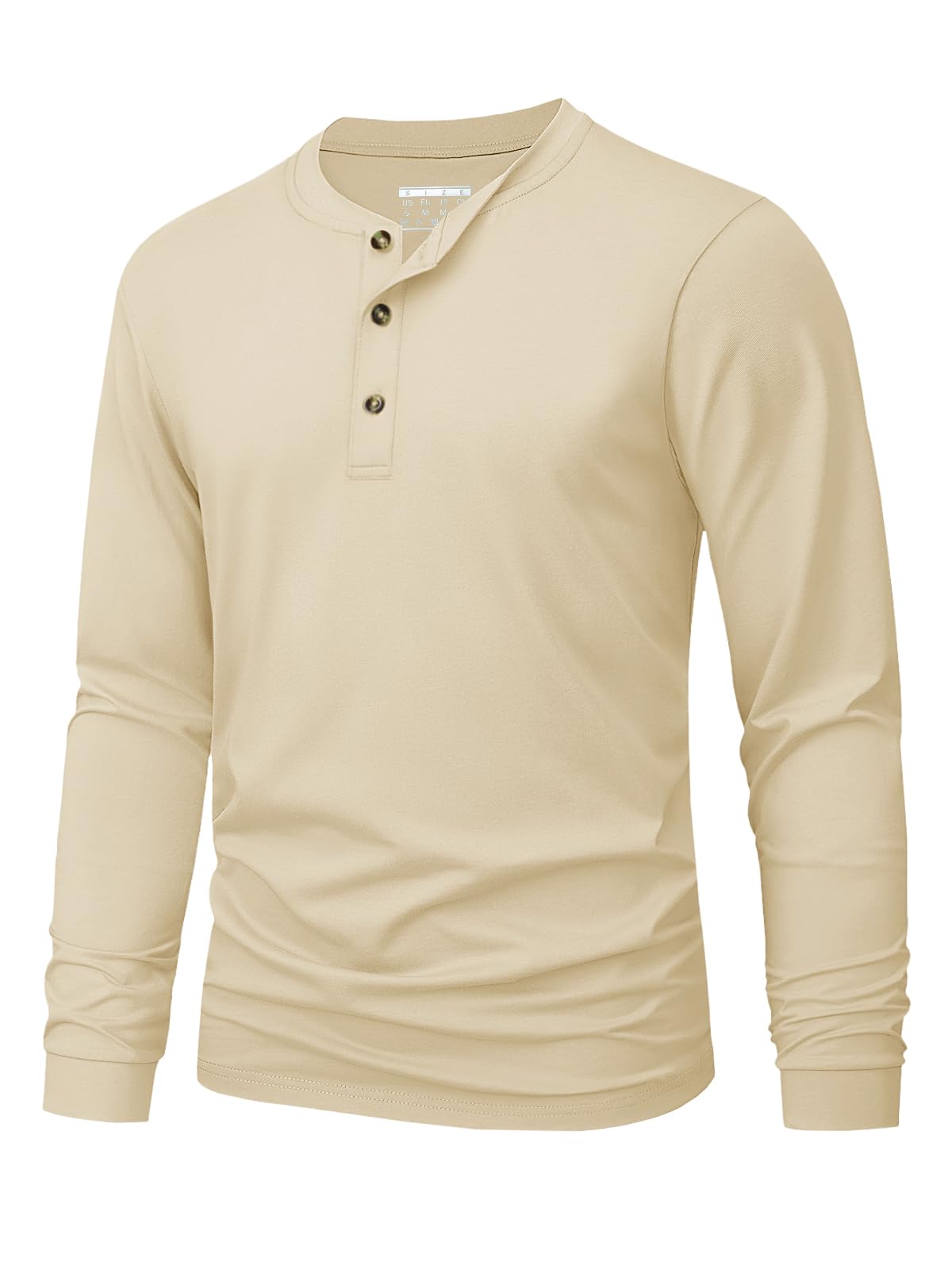 Kaos Henley Pria Polos Warna S - Fashion Mens Shirt ulasan dan harga