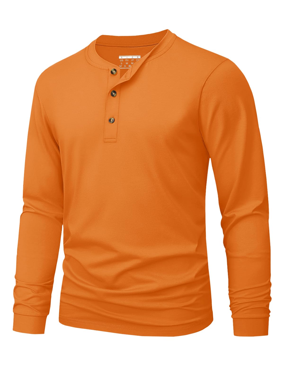 Kaos Henley Pria Polos Warna S - Fashion Mens Shirt ulasan dan harga