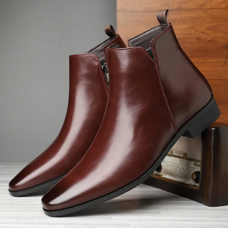 Sepatu Bot Pria Baru Sepatu Bo - Chelsea Boots Men ulasan dan harga