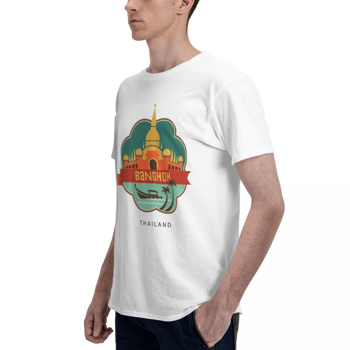 Kaus kasual Unisex Pria Wanita - Mens Fashion Bangkok ulasan dan harga