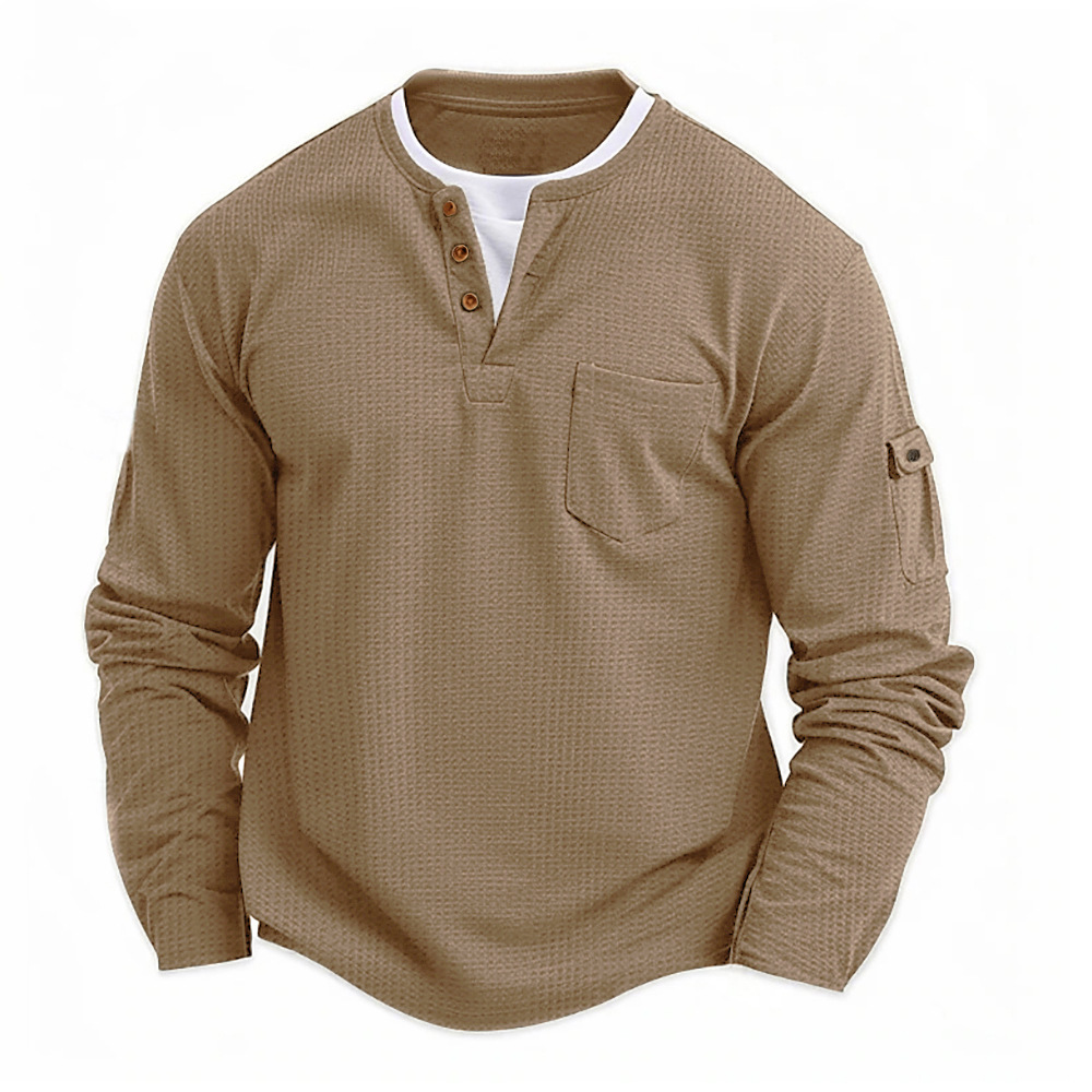 Kemeja pria lengan panjang war - Fashion Mens Shirt ulasan dan harga
