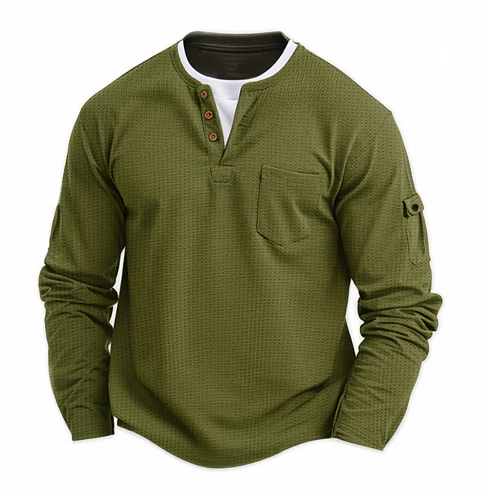 Kemeja pria lengan panjang war - Fashion Mens Shirt ulasan dan harga